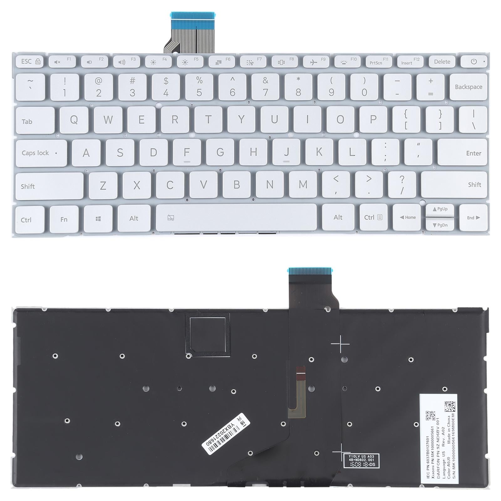 Xiaomi Mi Notebook Air 12.5 Keyboard With Backlight - Silver Us Version-1915196600955834373