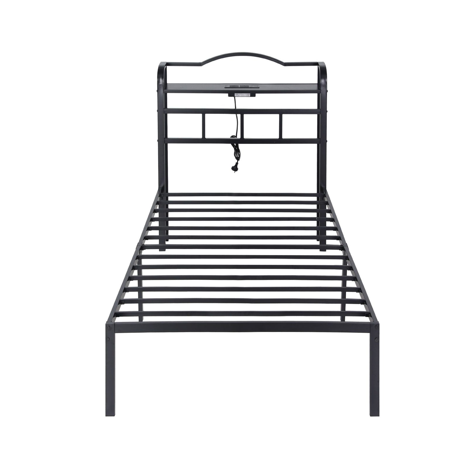 Artiss Bed Frame Single Size with Charging Station WAVE