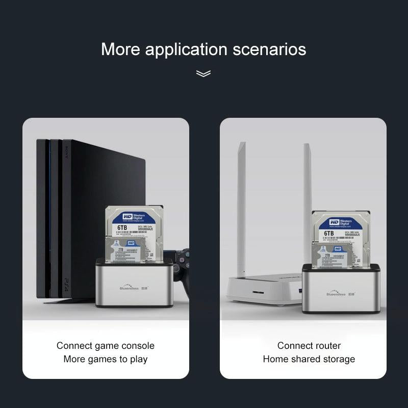 2-Bay Usb 3.0 Sata Hard Drive Dock-1915196618383167497