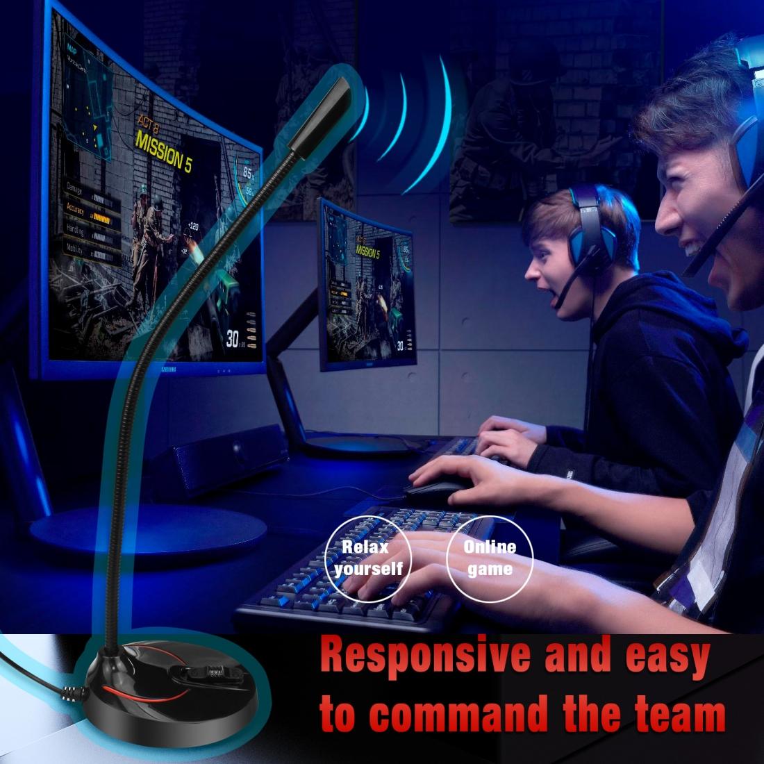 Flexible Usb Computer Microphone - 360 Degree Bendable - 2.2M-1915196997141401601