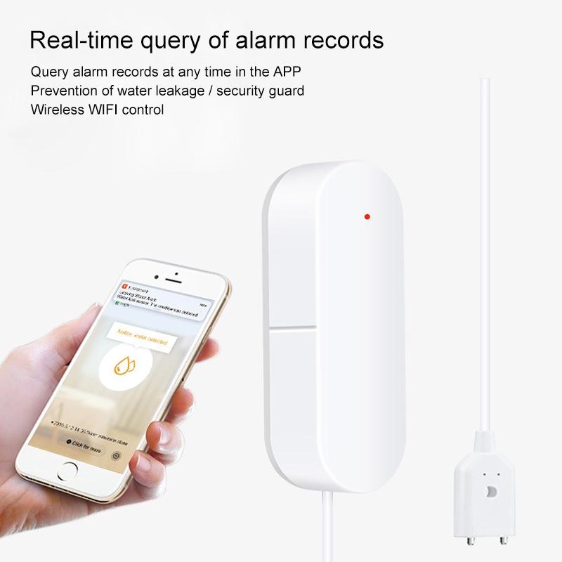 Smart Wifi Water Leak Detector - Household Sensor-1915197428353601542