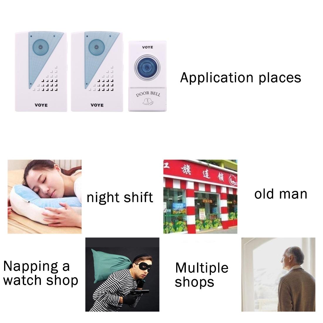 Smart Wireless Doorbell With Dual Receiver 120M Range-1915197757627437060