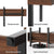 Artiss Bookshelf 5-Tier Bookcase Display Shelves Metal Storage Stand Rack Walnut