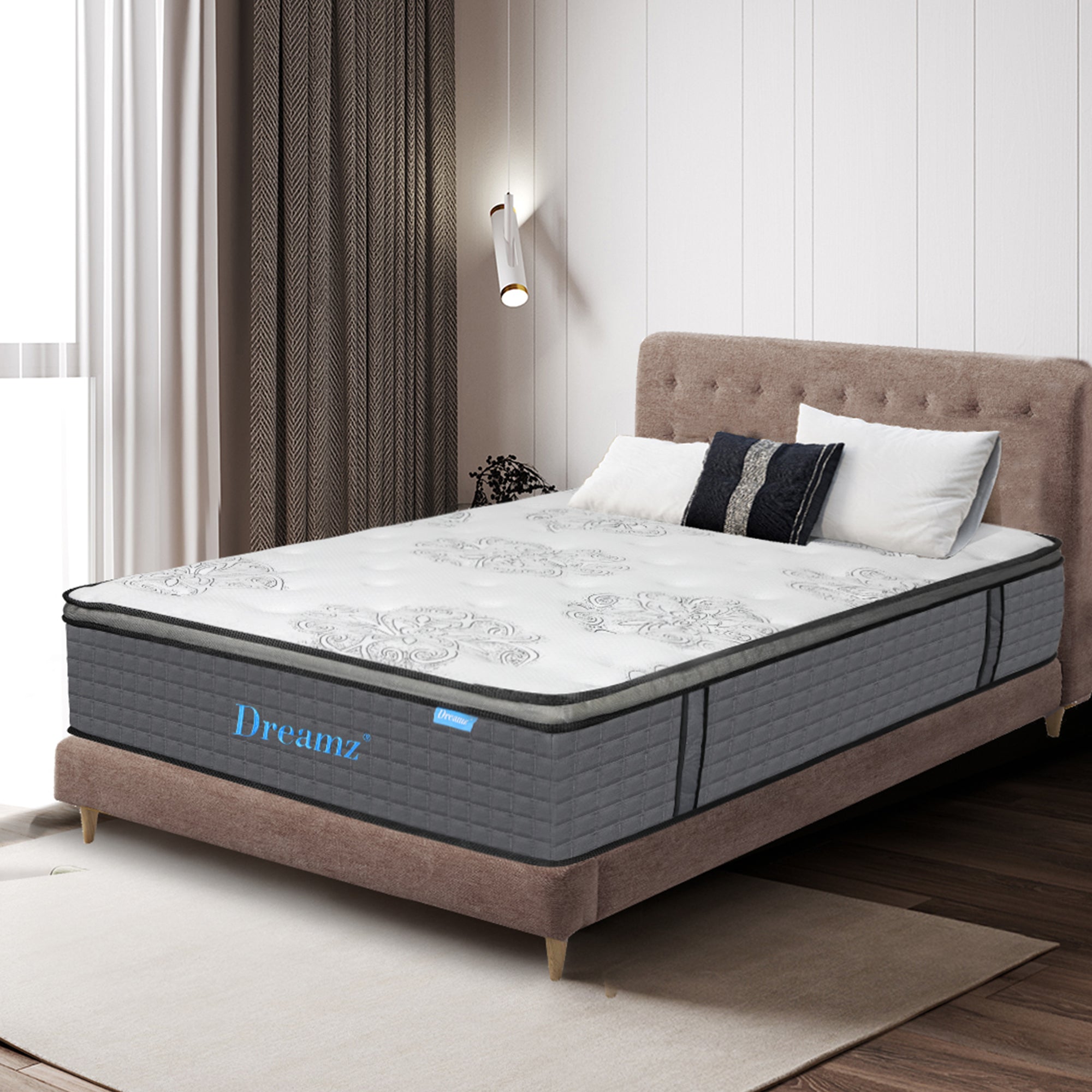 Dreamz Spring Mattress Bed Pocket Egg Queen-1973193575499960326
