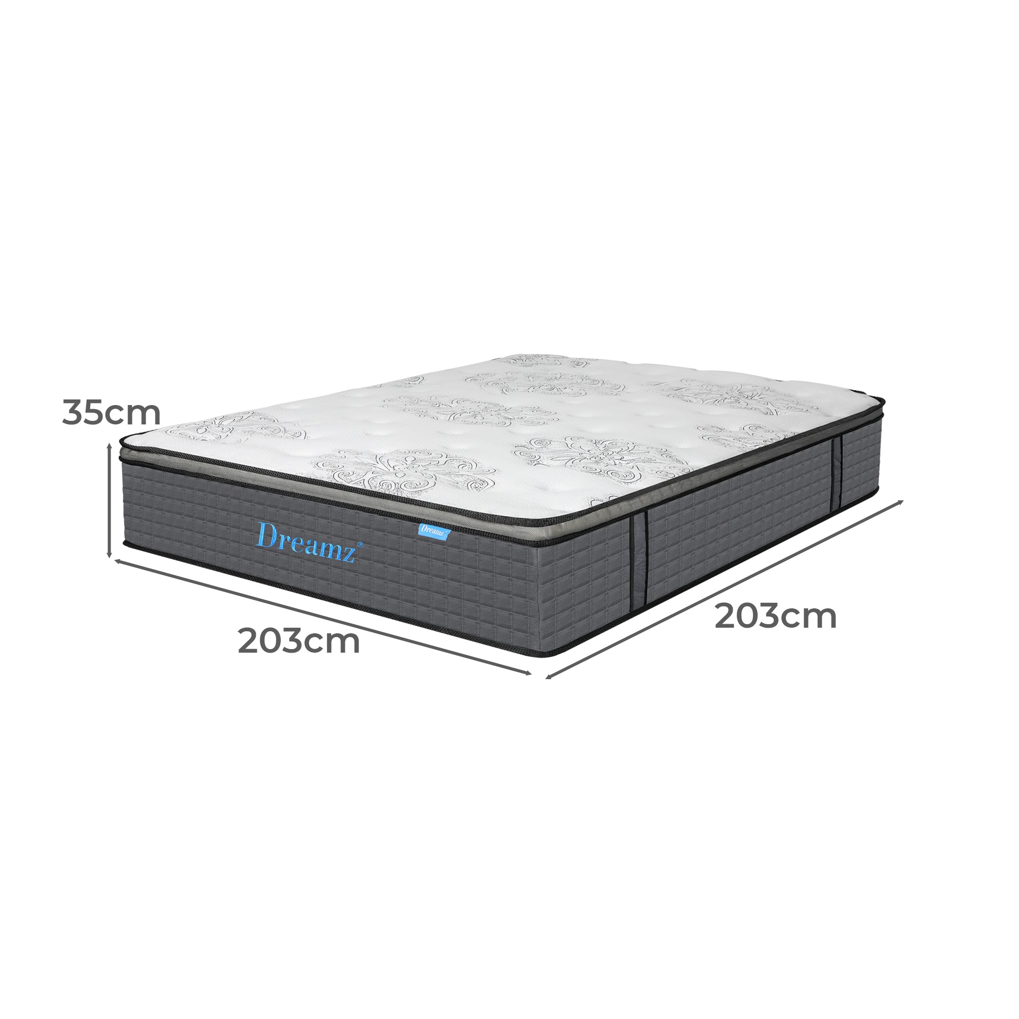 Dreamz Spring Mattress Bed Pocket Egg Super King-1973193575890030593