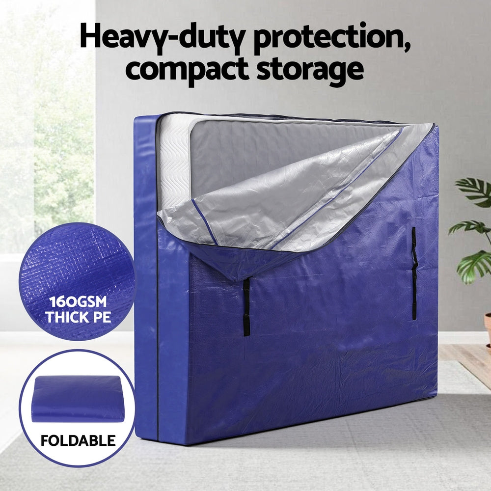 Atirss Mattress Bag Easy Moving Waterproof Storage Dust Cover Protector Double
