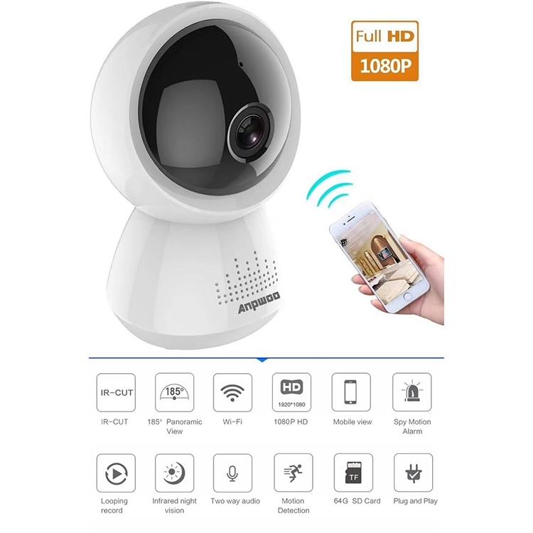 1080P Wifi Ip Camera With Motion Detection And Night Vision-1915196639593762820