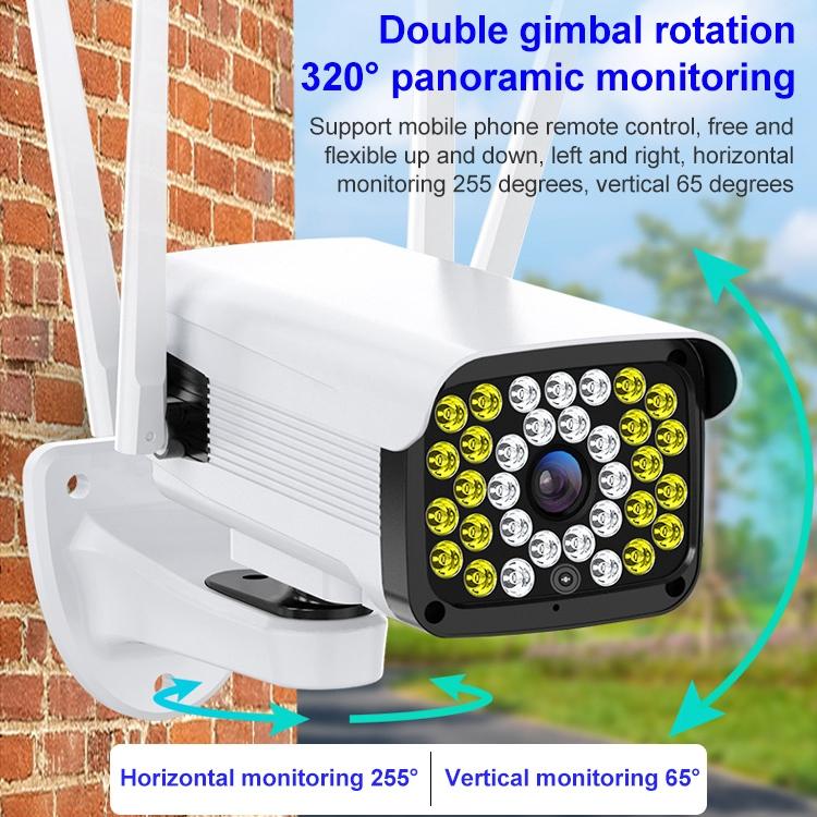 Hd Outdoor Surveillance Camera With Voice Intercom Night Vision Human Detection Tf Card Wifi Ptz Rotation-1915196618102149121