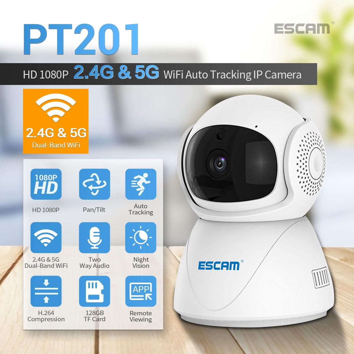 1080P Dual-Band Wifi Ip Camera With Night Vision Motion Detection Auto Tracking Tf Card And Two-Way Audio-1915196610950860806