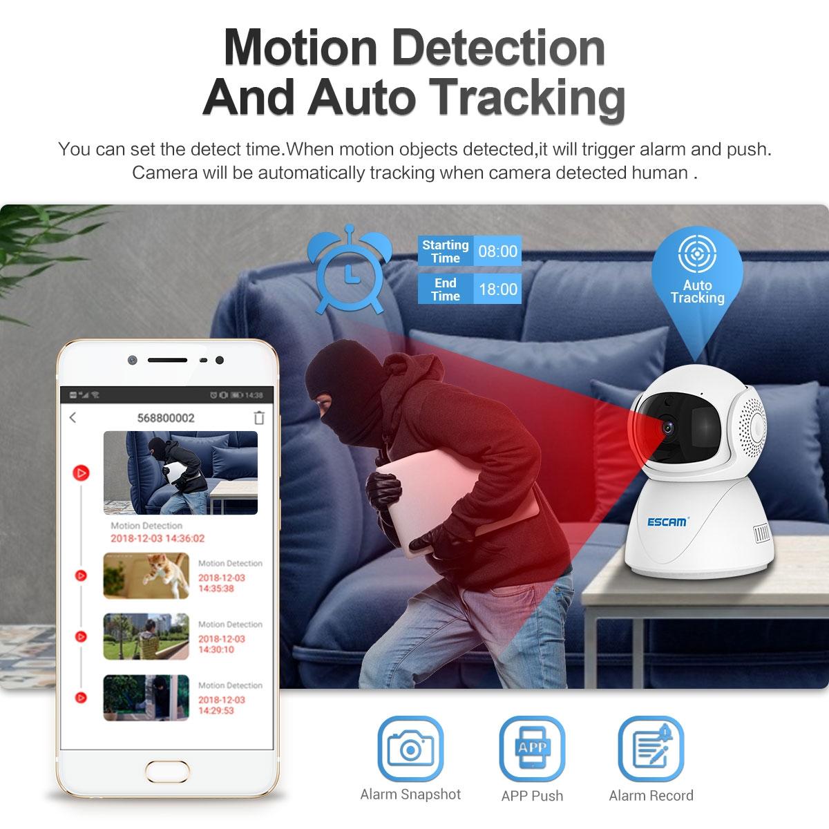 1080P Dual-Band Wifi Ip Camera With Night Vision Motion Detection Auto Tracking Tf Card And Two-Way Audio-1915196610950860809