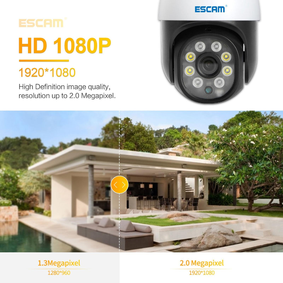 1080P Wifi Ip Camera With Two-Way Audio Motion Detection Night Vision And Tf Card Support-1915196612066545671