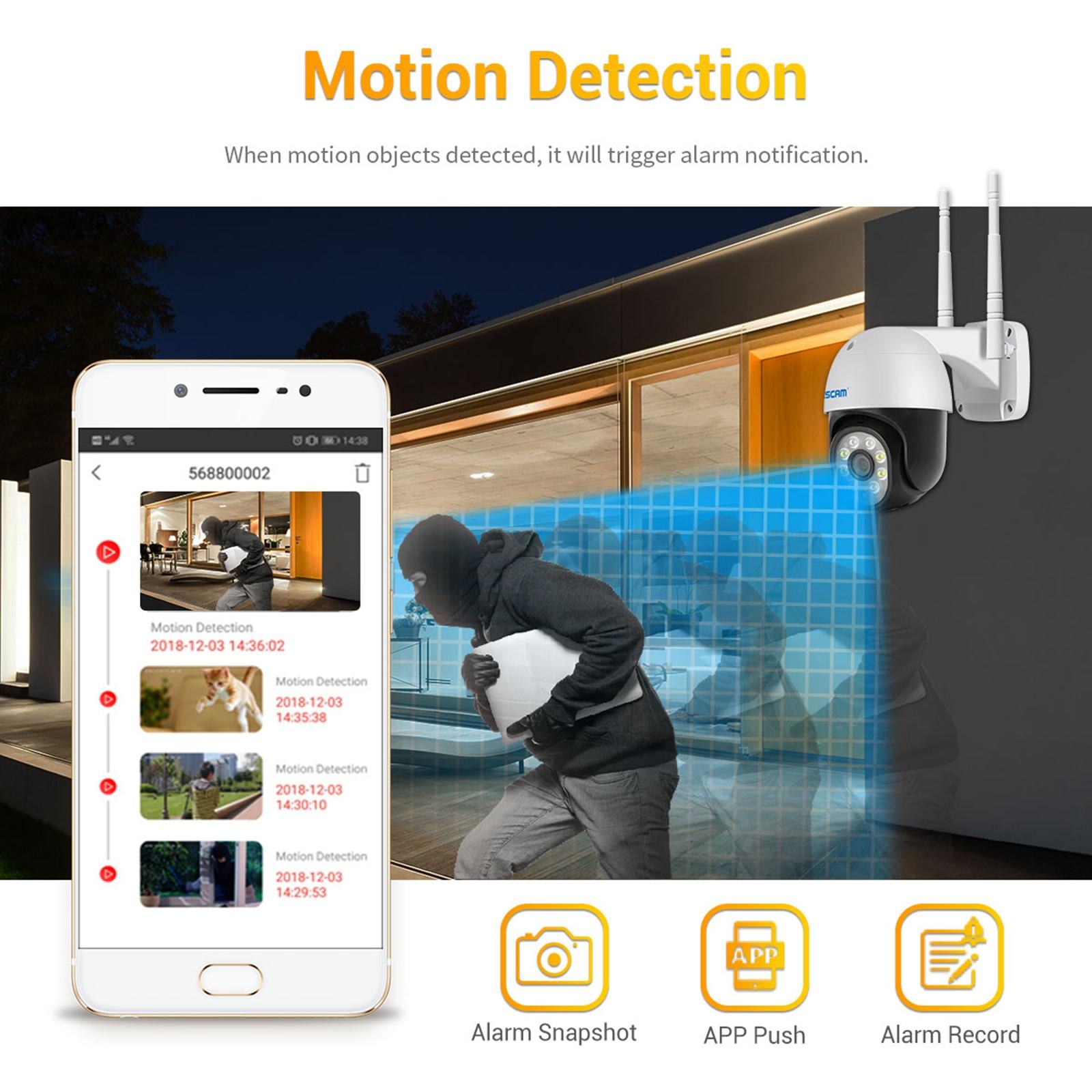 1080P Wifi Ip Camera With Two-Way Audio Motion Detection Night Vision And Tf Card Support-1915196612066545673