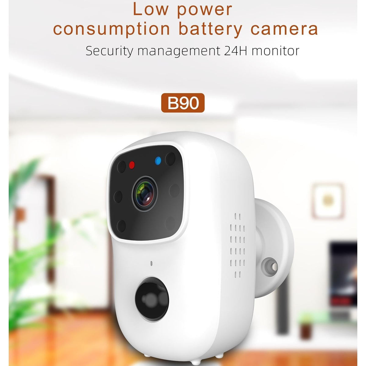 Low-Power Battery Surveillance Camera With Two-Way Intercom And Pir Motion Detection-1915197658088214531