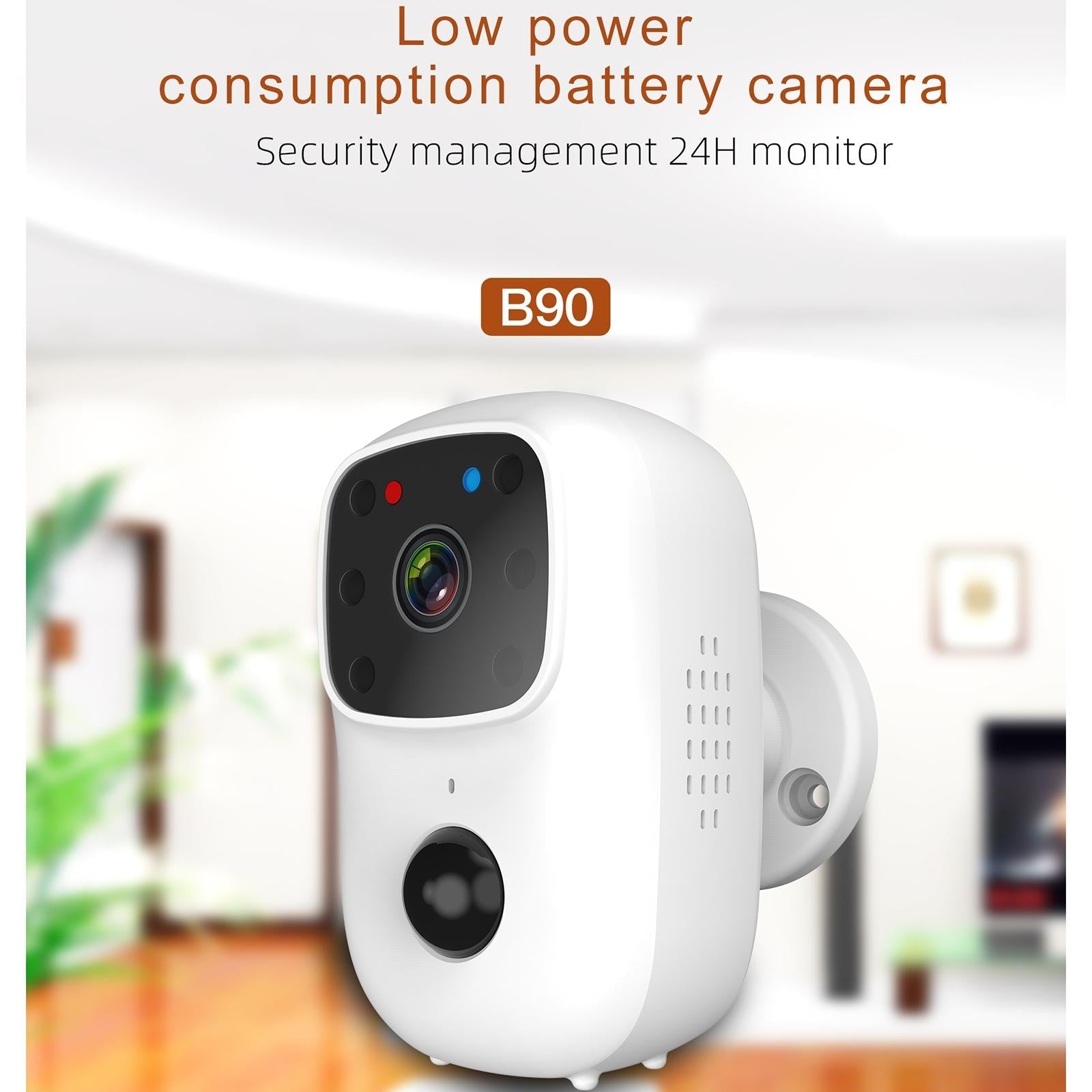 Low-Power Battery Surveillance Camera With Two-Way Intercom And Pir Motion Detection-1915197658088214531