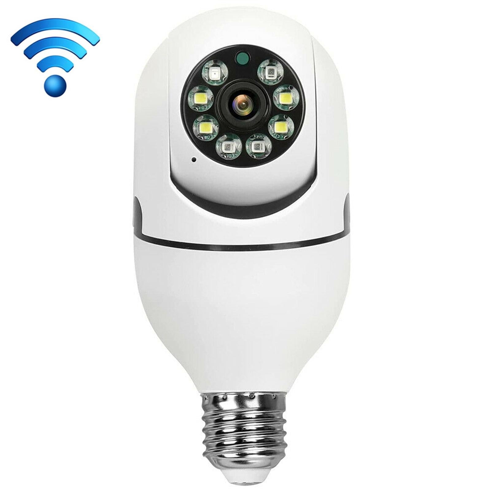 Smart Dual-Band Wifi Outdoor Light Bulb Camera - 1080P Hd Dual Light Source Infrared Night Vision Two-Way Audio Motion Detection Tf Card Support-1915197046126678024
