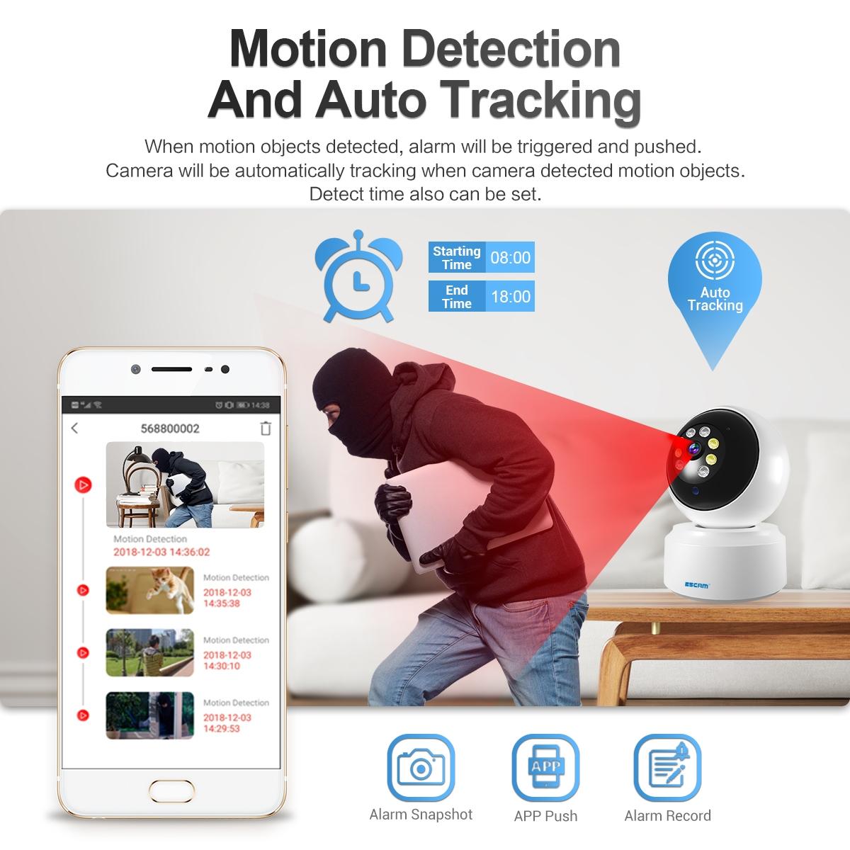 1080P Dual-Band Wifi Ip Camera With Night Vision Motion Detection Auto Tracking Tf Card And Two-Way Audio-1915196612536307716