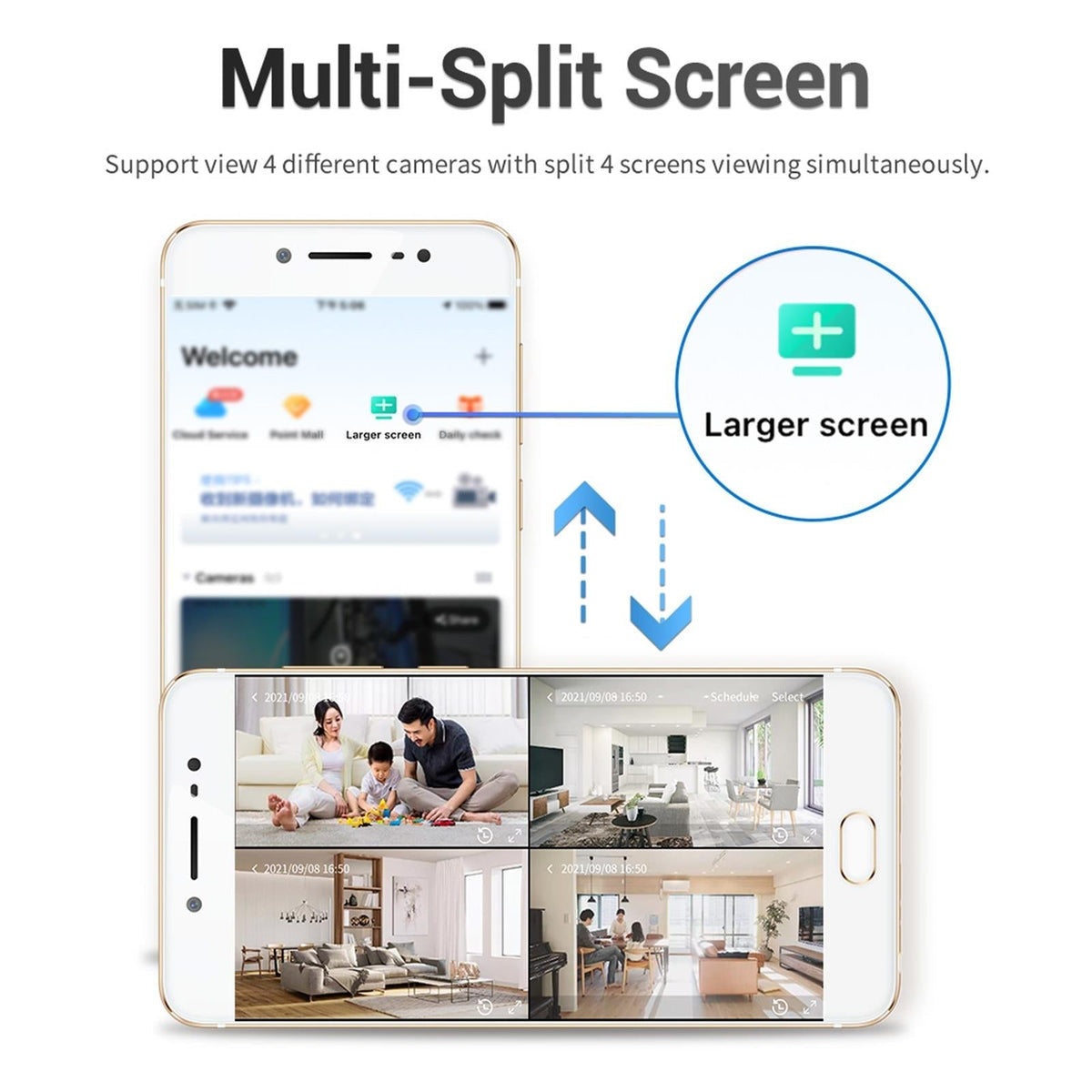 1080P Dual-Band Wifi Ip Camera With Night Vision Motion Detection Auto Tracking Tf Card And Two-Way Audio-1915196612536307721