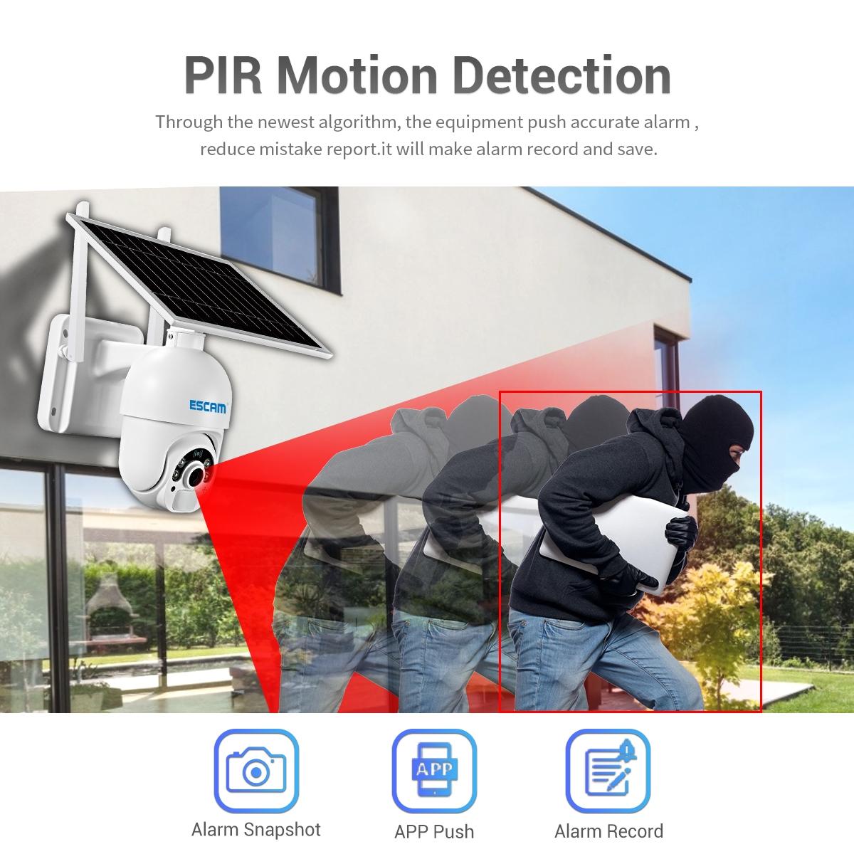 1080P Solar Wifi Camera With Motion Detection & Night Vision-1915197379028586501