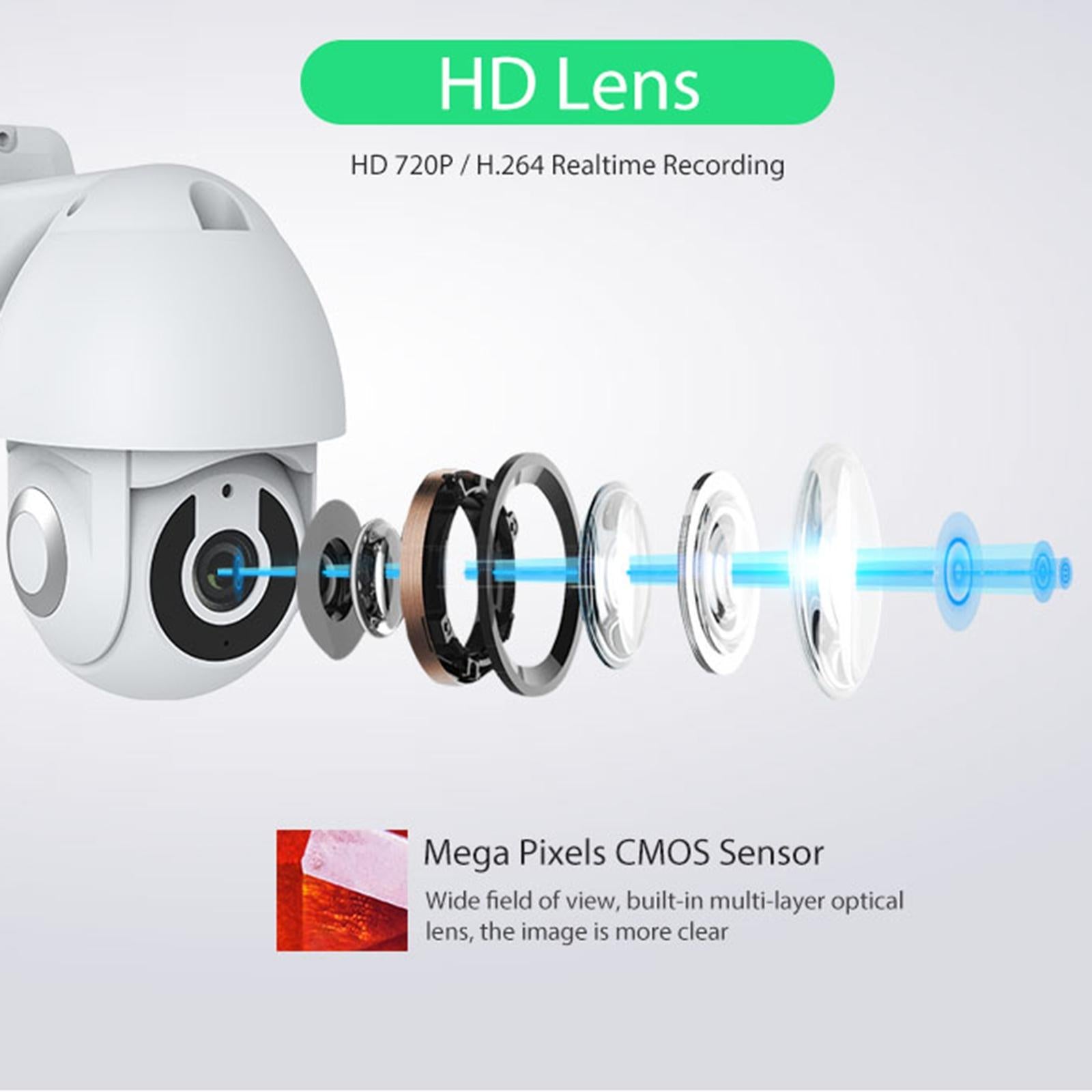 Outdoor Wifi Smart Pt Ip Camera - White-1915196630907359235