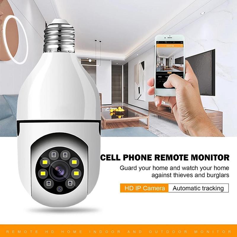 2Mp 5G Dual Frequency Bulb Camera With Two-Way Voice Intercom - White-1915196635546259461