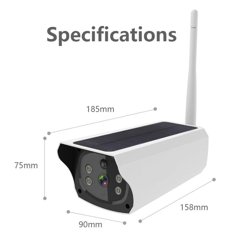1080P Solar Power Security Camera With Motion Detection & Waterproof Design-1915196622212567049