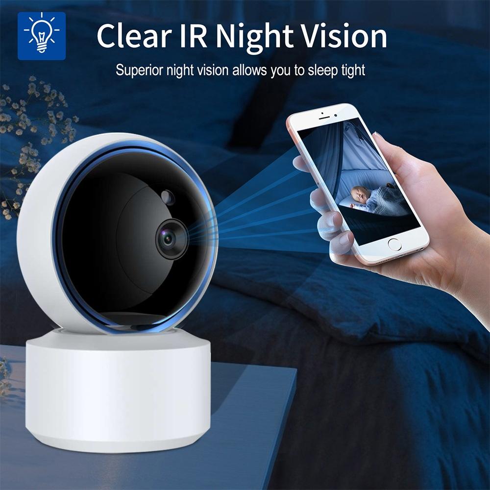 360 Degree Wifi Smart Security Camera With 3.0Mp Resolution Tf Card Support Two-Way Audio Motion Detection And Night Vision-1964932157768077318