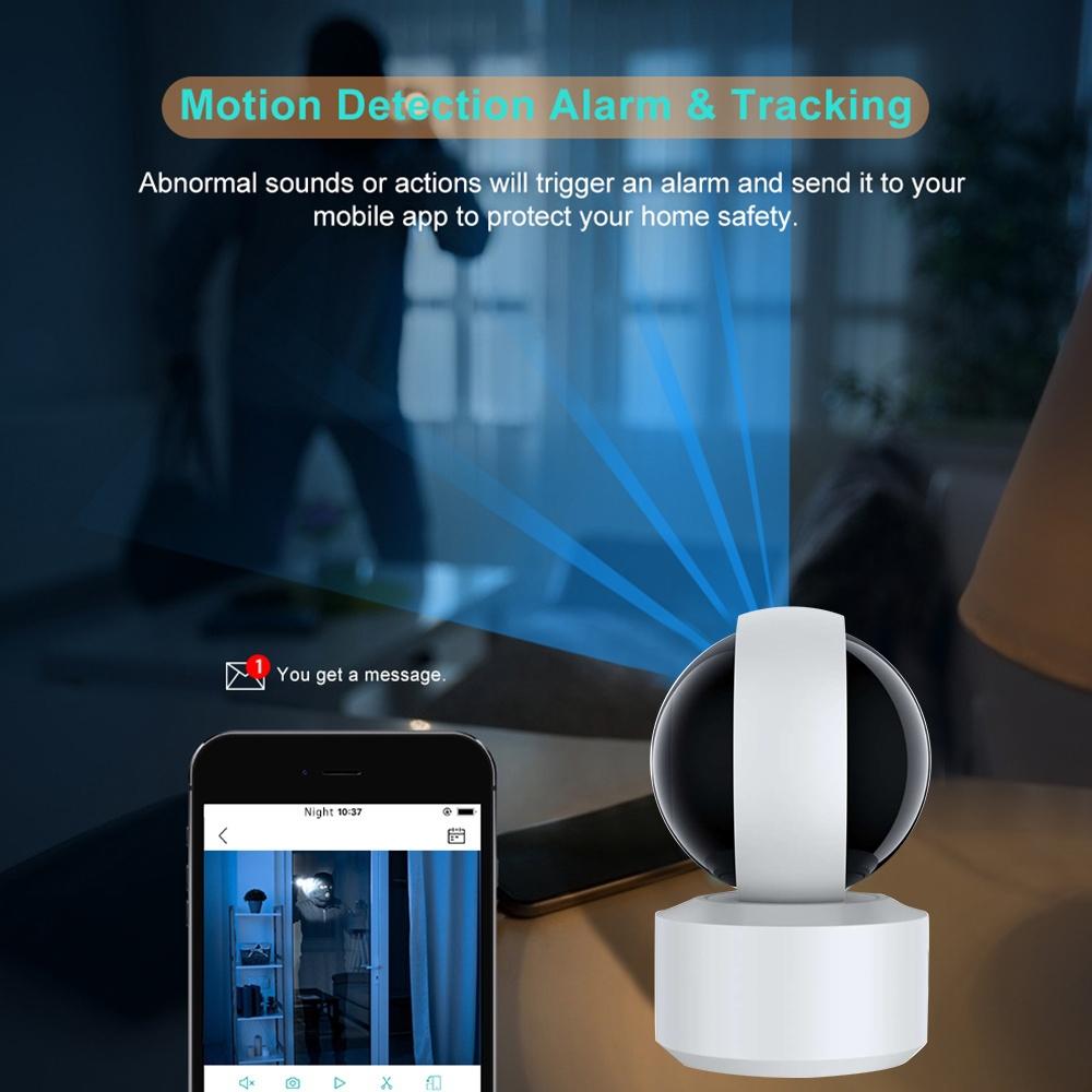 360 Degree Wifi Smart Security Camera With 3.0Mp Resolution Tf Card Support Two-Way Audio Motion Detection And Night Vision-1964932157768077319