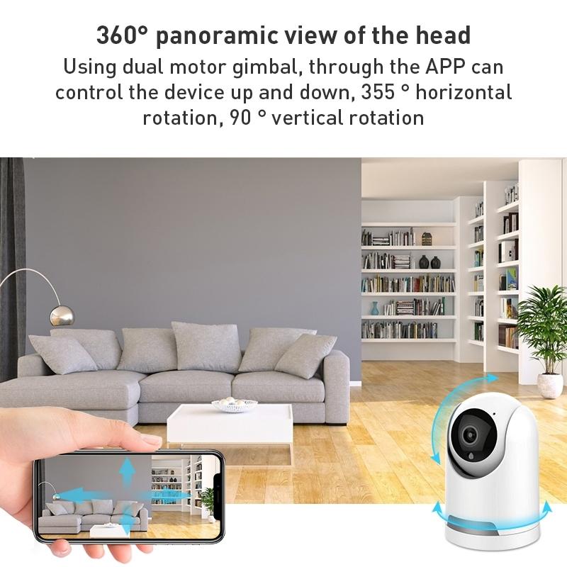 Smart Wifi Pan-Tilt Camera With 1080P Resolution Tf Card Support Two-Way Audio Motion Detection And Night Vision-1964932158288171009