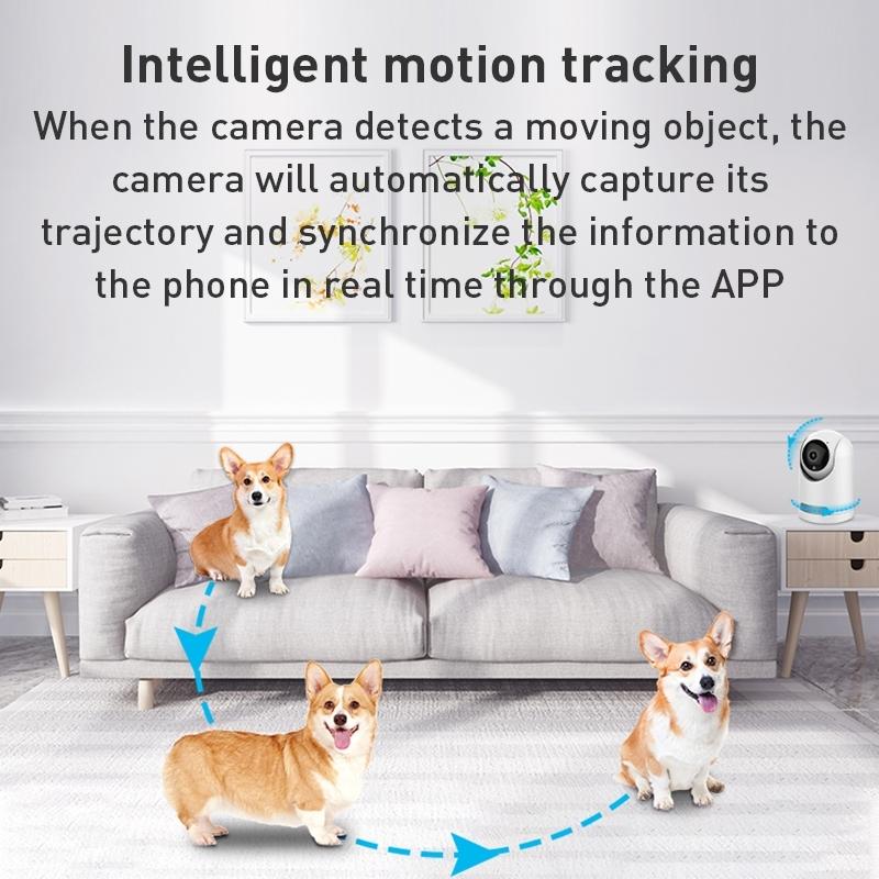 Smart Wifi Pan-Tilt Camera With 1080P Resolution Tf Card Support Two-Way Audio Motion Detection And Night Vision-1964932158288171012