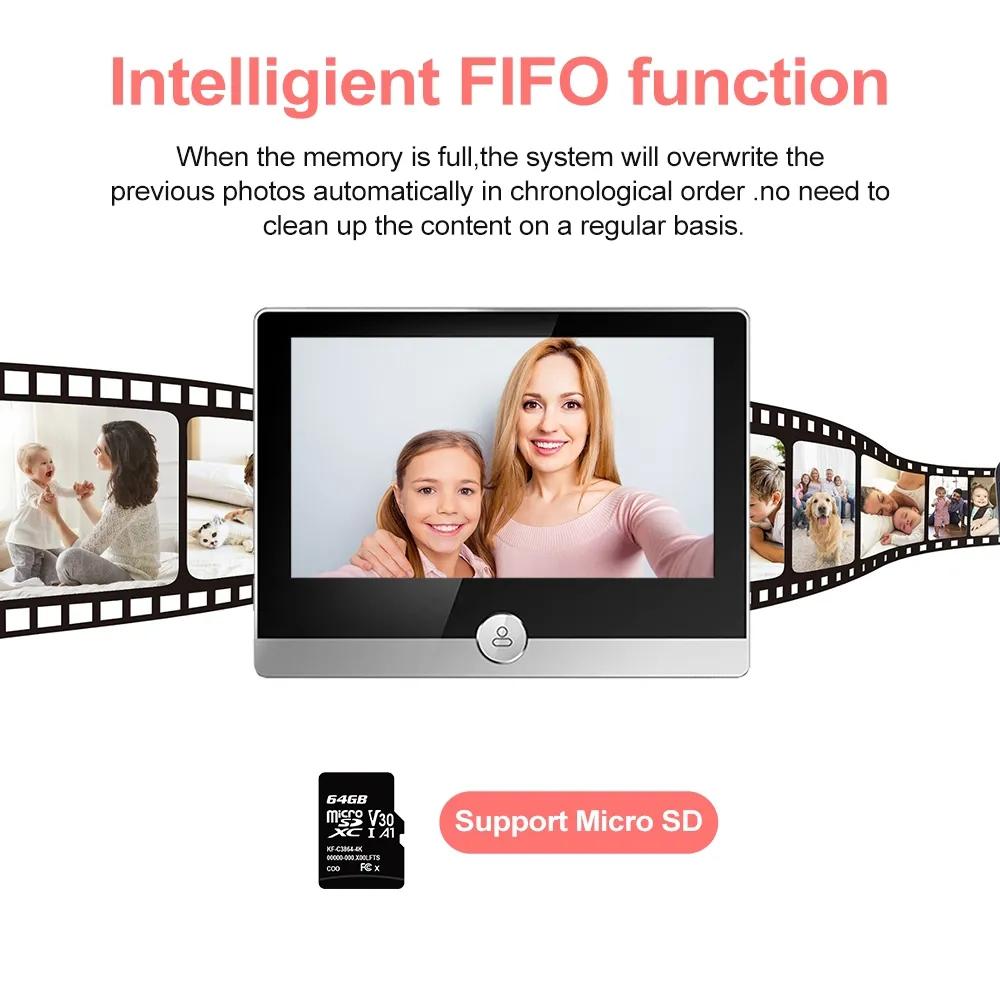 1080P Wifi Smart Doorbell With Motion Detection - 4.3 Inch Visual Display-1915197418807365633