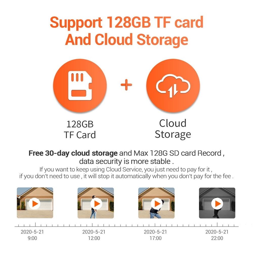 1080P Wifi Ip Camera With Pan / Tilt Humanoid Detection Night Vision Waterproof Tf Card Two-Way Audio-1964932157944238088