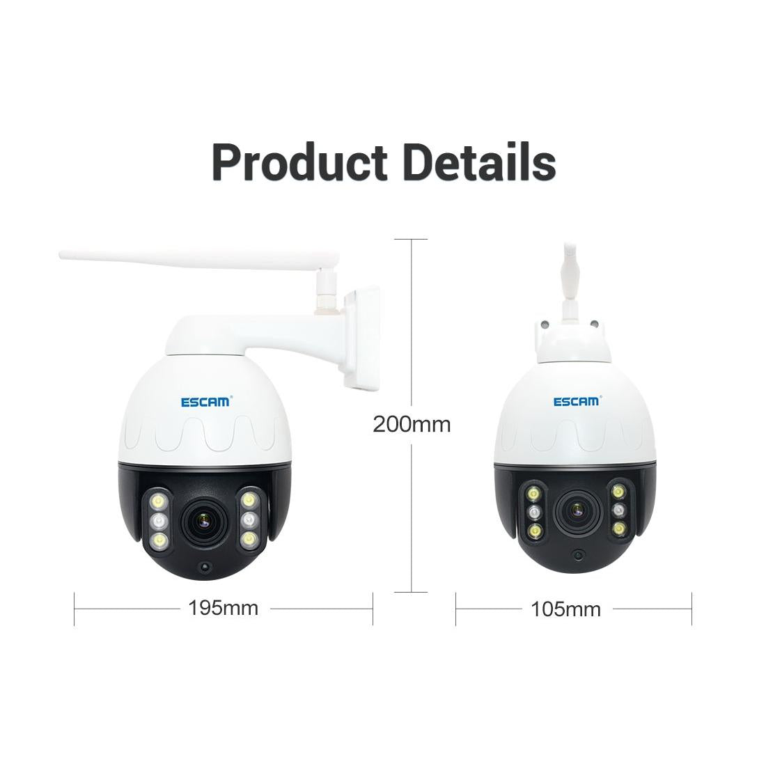 5Mp Wifi Waterproof Ip Camera With Pan / Tilt / 4X Zoom Two-Way Talk & Night Vision-1964932160448237577