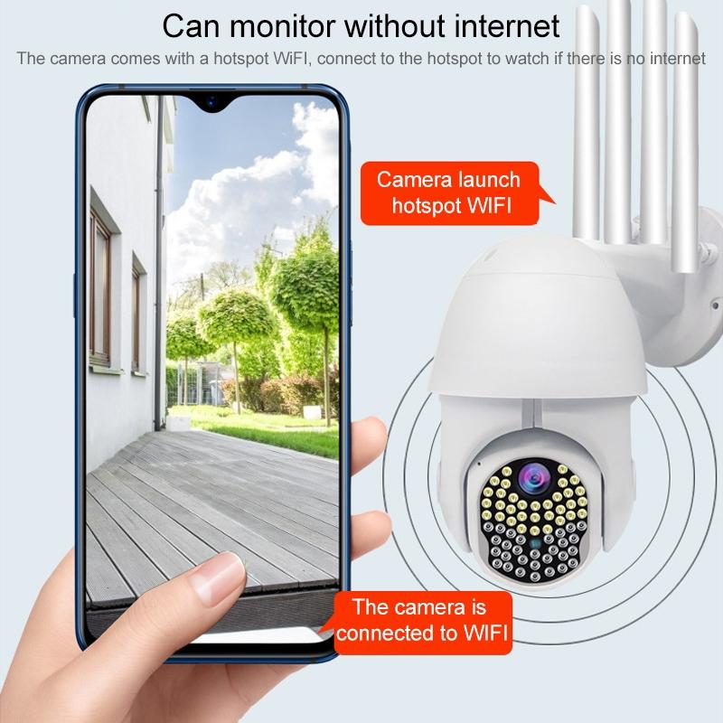 1080P Hd Wifi Ip Camera With Night Vision Motion Detection Two-Way Intercom & Tf Card Support-1915196612221734917