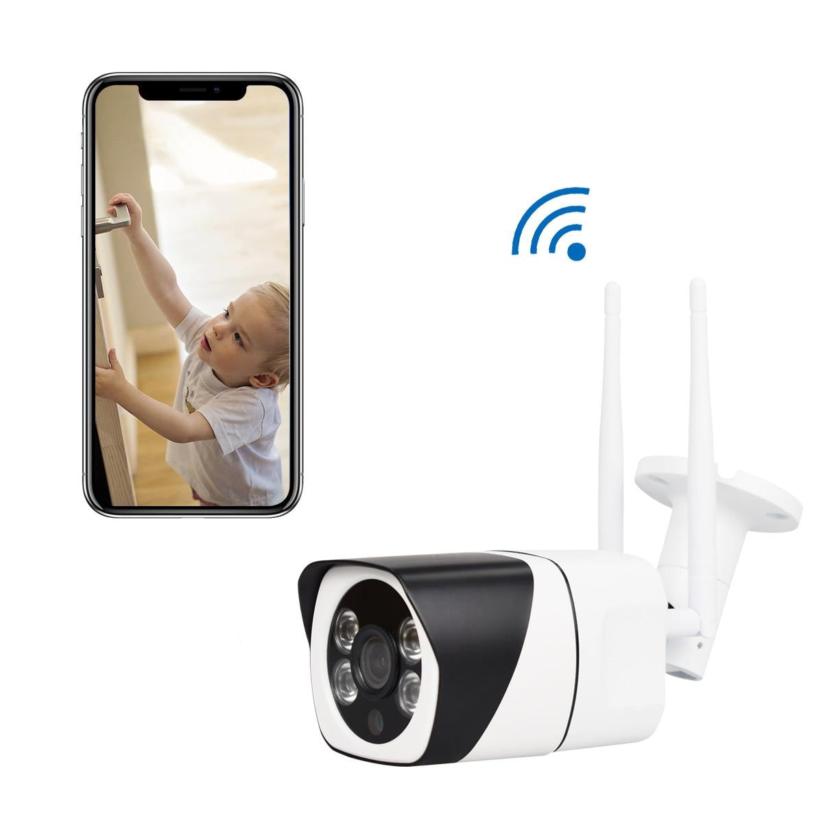 Wireless Ip Camera With 1080P Hd Motion Detection Night Vision And Tf Card Support-1964932156904050689