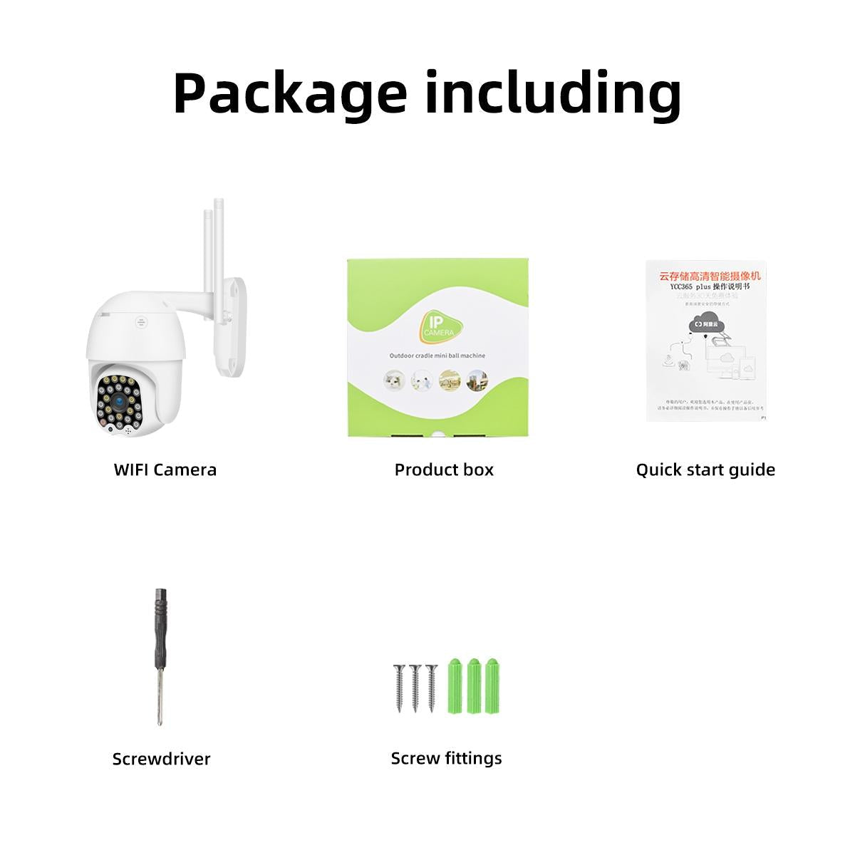 1080P Wifi Ip Camera With Night Vision Motion Detection Two-Way Audio & Tf Card Support-1915196613563912195