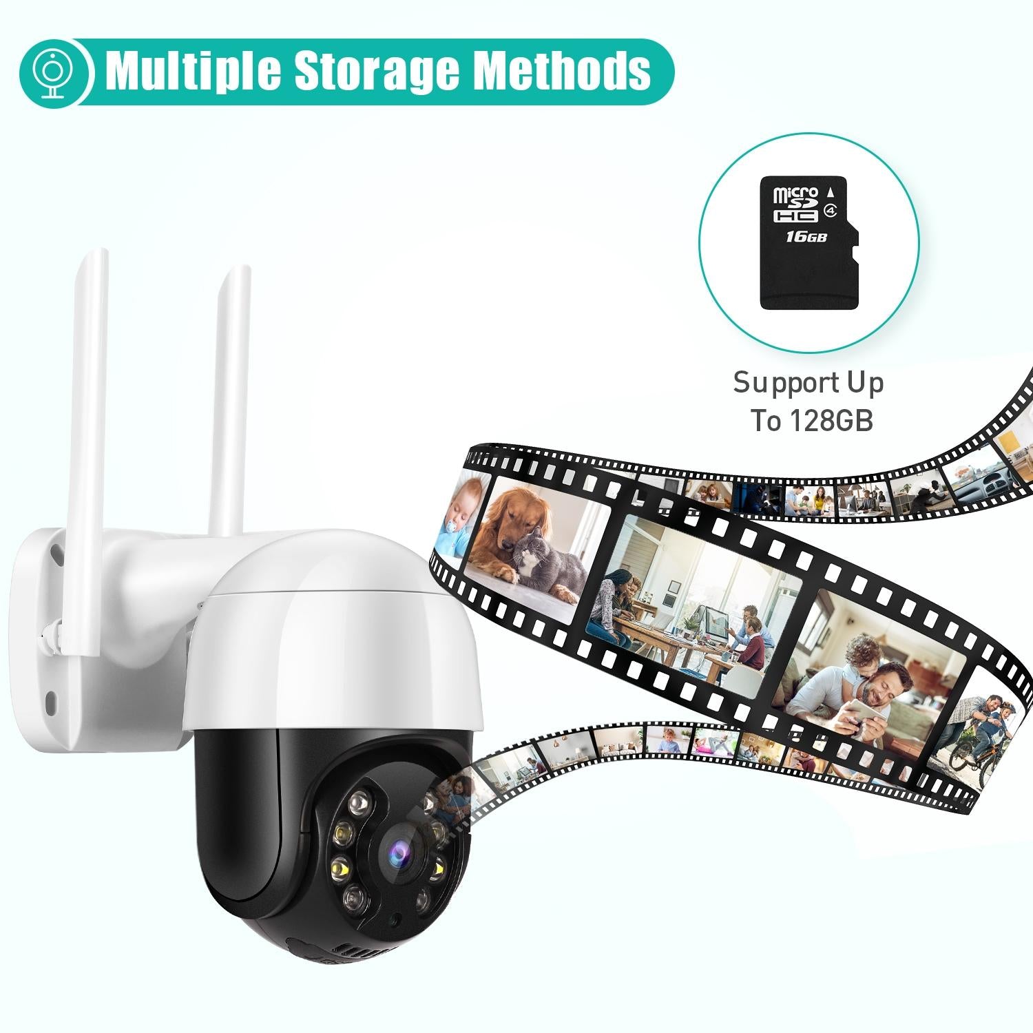 3.0Mp Wifi Ip Camera With Night Vision Motion Detection Two-Way Audio & Tf Card Support-1915196616042745860