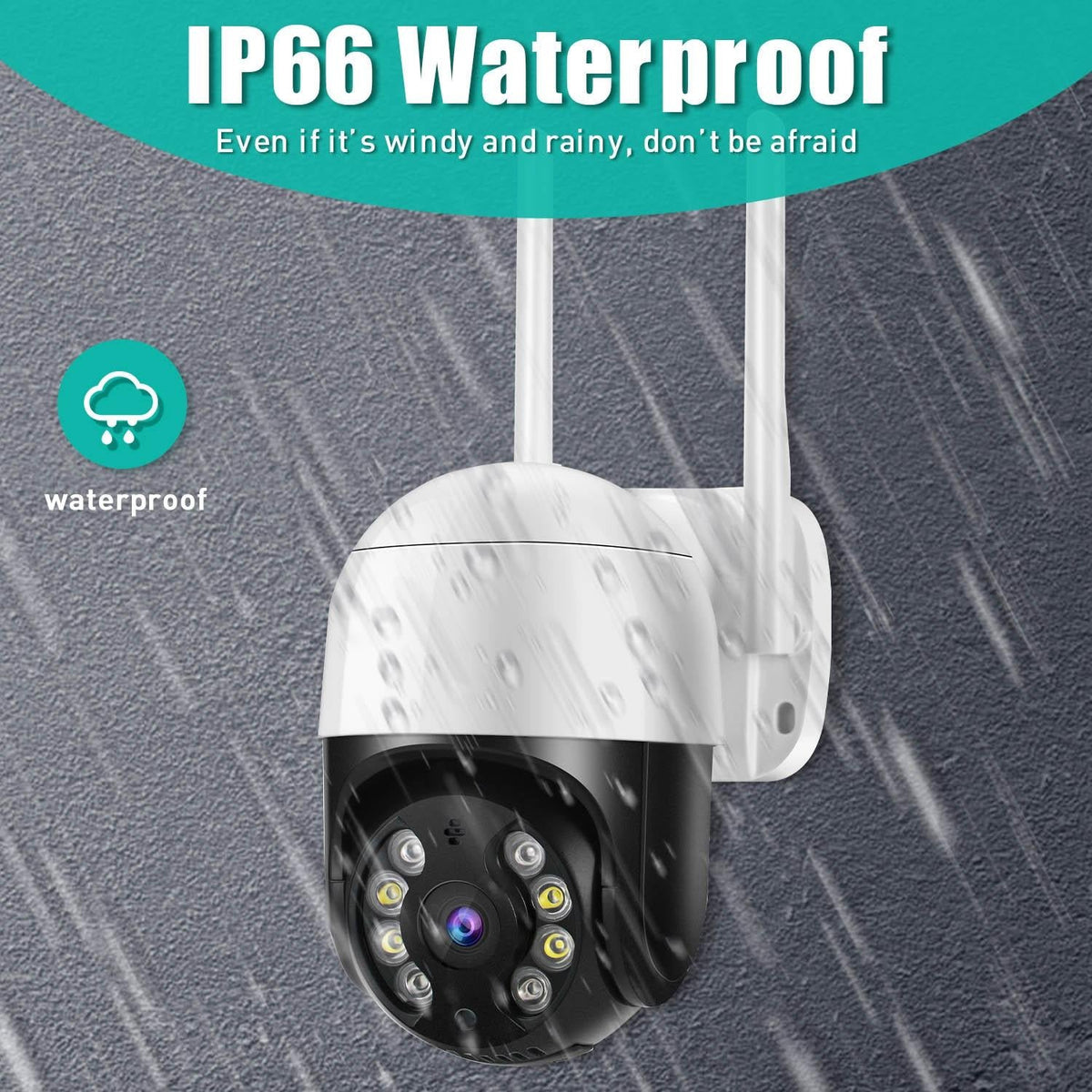 3.0Mp Wifi Ip Camera With Night Vision Motion Detection Two-Way Audio & Tf Card Support-1915196616042745861
