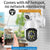 Waterproof Panoramic Ptz Wifi Camera With Dual Lens 1080P Resolution Two-Way Voice Intercom Smart Alarm And Video Playback. Supports Day / Night Full Colour And 128Gb Tf Card.-1915196619142336513