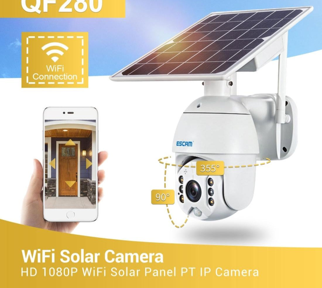 Waterproof Solar Wifi Camera With Night Vision And Two-Way Audio-1964932159034757128
