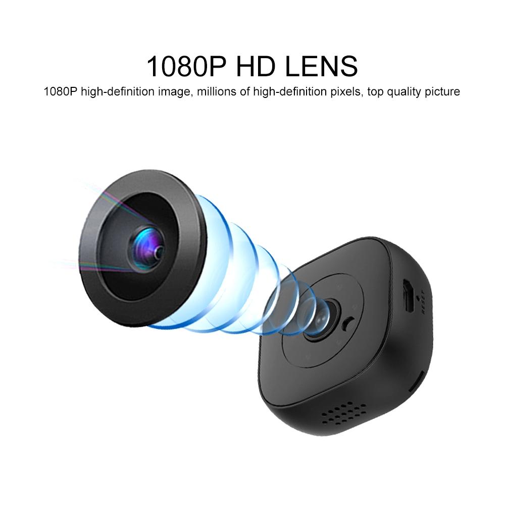 720P Mini Wearable Wifi Camera - 120 Degree Wide Angle - Black-1915196673475350536