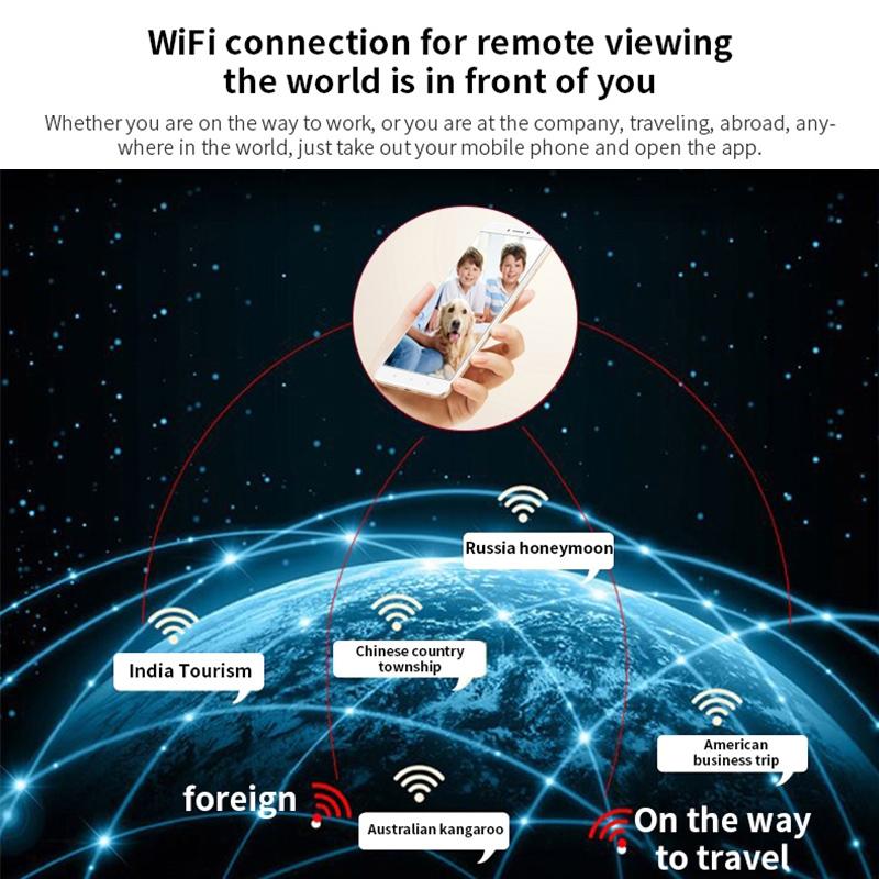 1080P Hd Wifi Mini Security Camera With Wide Angle Motion Detection Night Vision & Tf Card Support-1964932318930014215