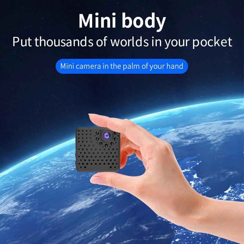 1080P Hd Wifi Mini Security Camera With Wide Angle Motion Detection Night Vision & Tf Card Support-1964932318930014216
