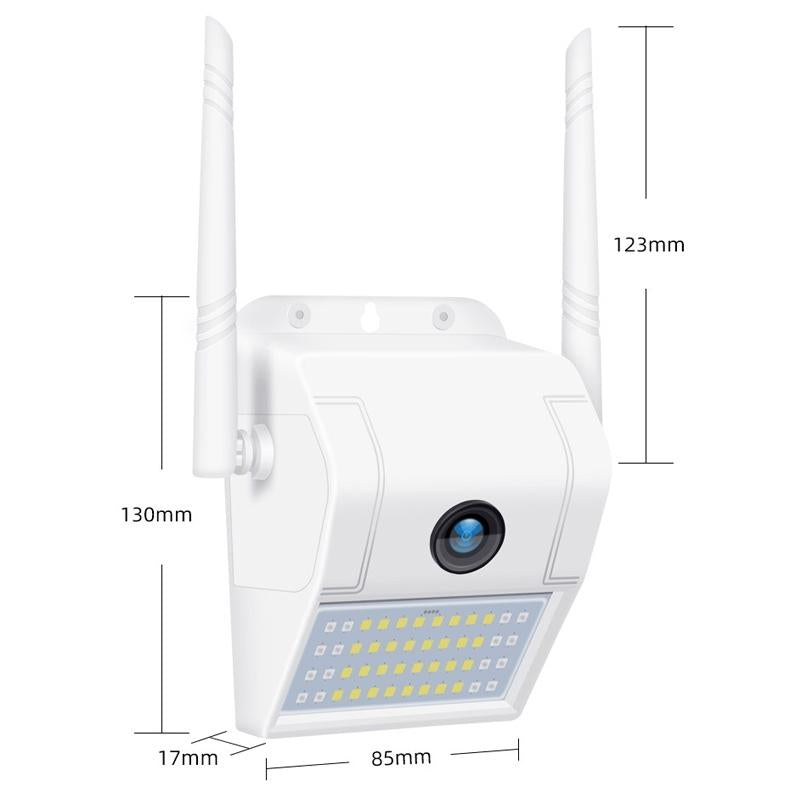 Wireless Wall Light Camera 2Mp Ip66 Waterproof Night Vision Remote Monitoring Voice Intercom Motion Detection 128Gb Memory Card-1915198241822085121