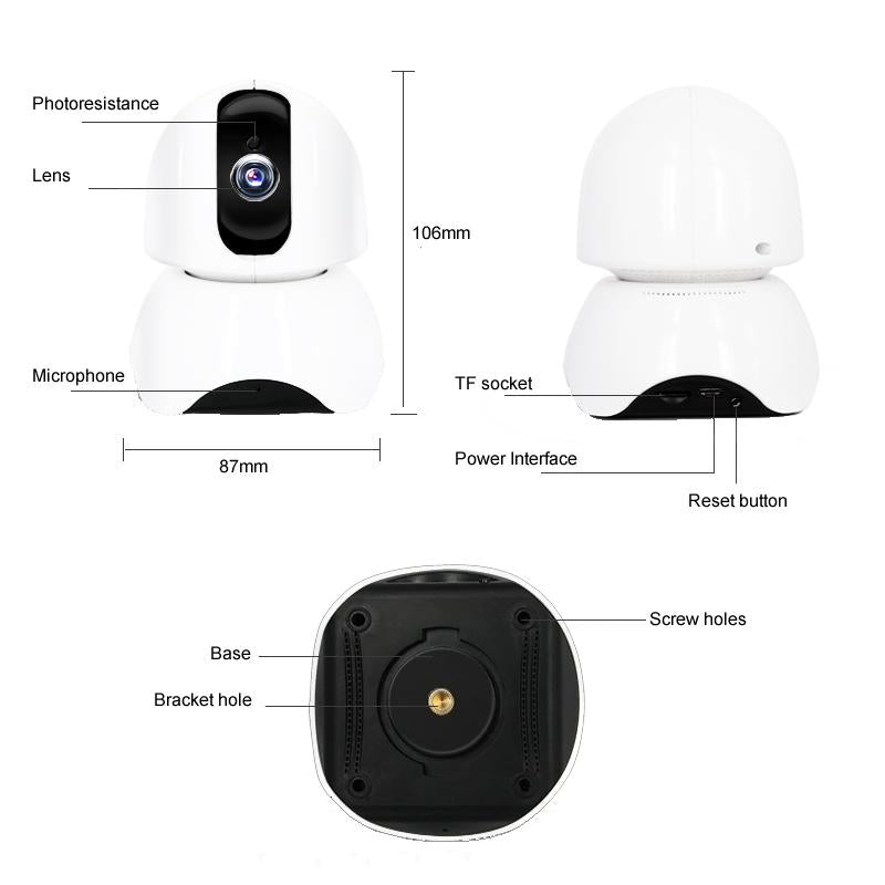 Hd Rotatable P2P Network Video Camera - Smart-1915197611929899015