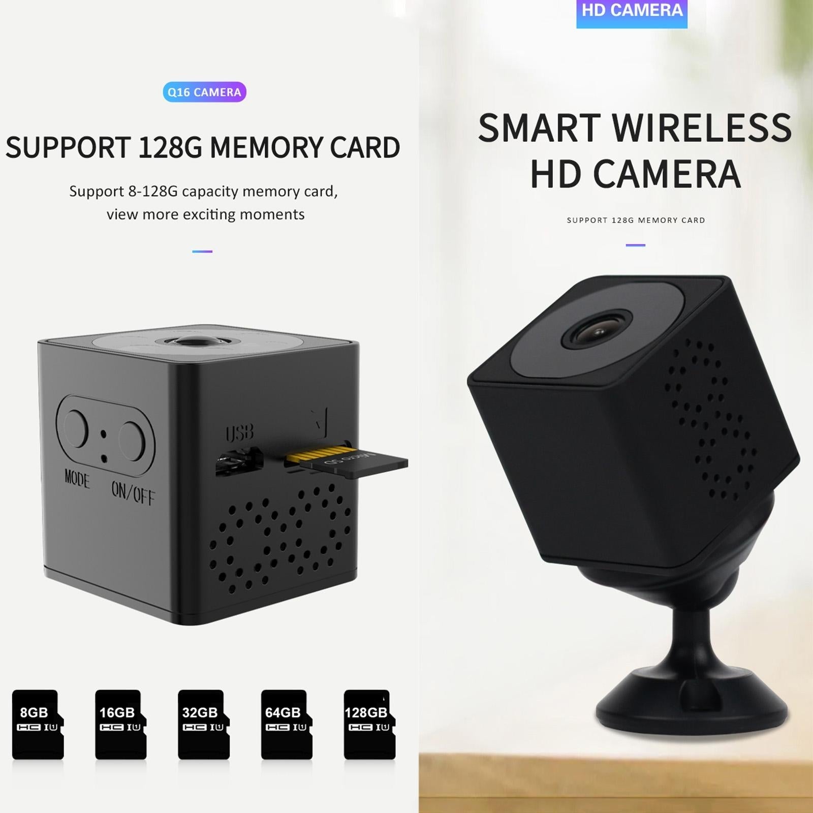 Mini Wifi Action Camera With Night Vision And Motion Detection - Black-1964932172259397636