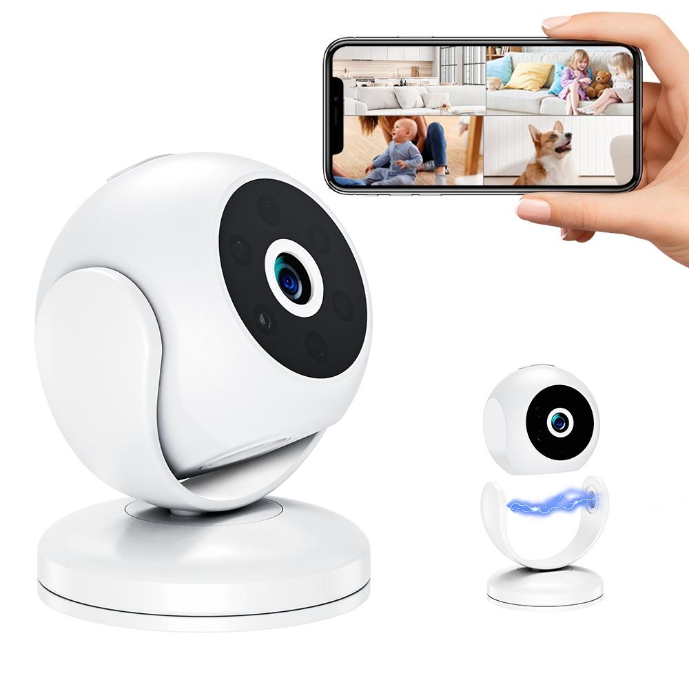 Portable Mini 4K Hd Camera With Night Vision For Home Security - White-1915196639140777984