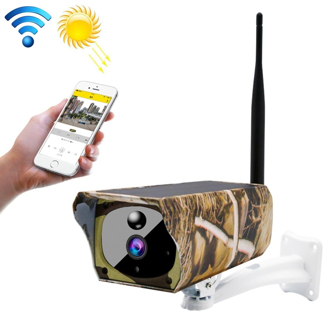 1080P Hd Solar Wifi Camera With Motion Detection &amp; Night Vision - Maple Leaf Pattern-1915197004137500673
