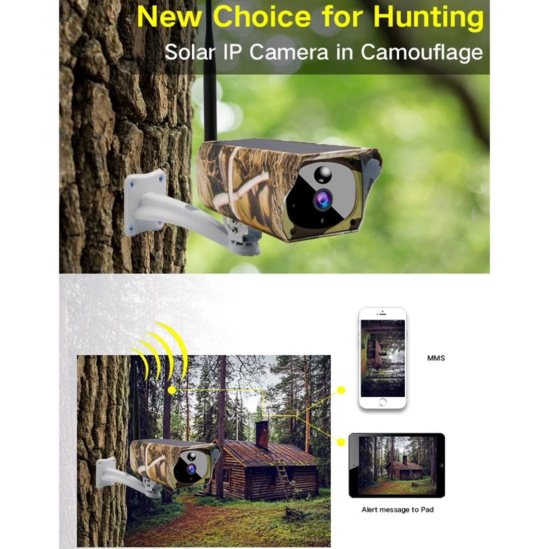 1080P Hd Solar Wifi Camera With Motion Detection & Night Vision - Maple Leaf Pattern-1915197004137500675