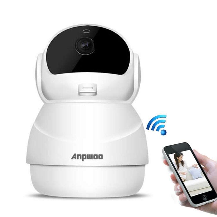 Wireless Hd Ip Camera With Motion Detection &amp; Night Vision - 128Gb Tf Card Support White-1915196642362003457