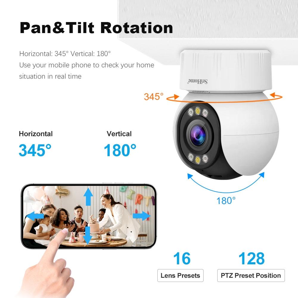 Wireless Home Security Camera System - 4.0Mp Fhd Low Power Consumption-1964932157428338694